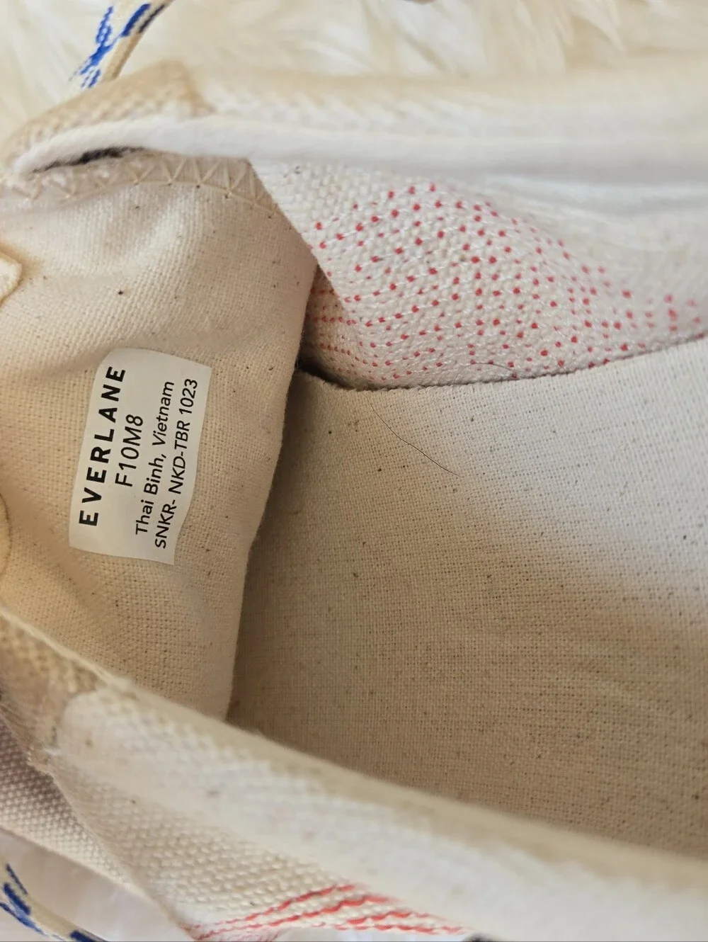 Like New Everlane The Tread Bare Unisex Lightweight Canvas Sneaker M8 W 10